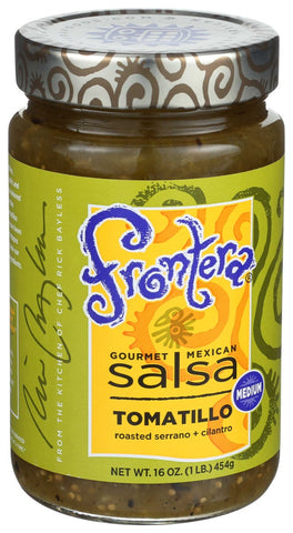 Frontera Medium Tomatillo Salsa, 16 Ounce -- 6 per case