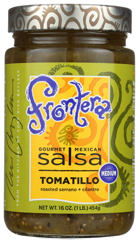 Frontera Medium Tomatillo Salsa, 16 Ounce -- 6 per case