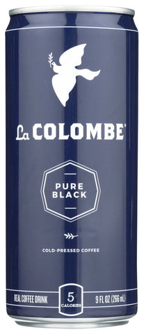La Colombe Pure Black Cold Pressed Coffee, 9 Fluid Ounce -- 12 per case