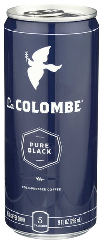 La Colombe Pure Black Cold Pressed Coffee, 9 Fluid Ounce -- 12 per case