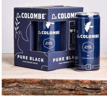 La Colombe Pure Black Brazilian Cold Brew Cold Pressed Coffee, 36 Fluid Ounce -- 4 per case