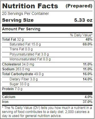 Mikes Pies Reeses 10 Cut Gluten Free Peanut Butter Pie, 10 inch -- 2 per case
