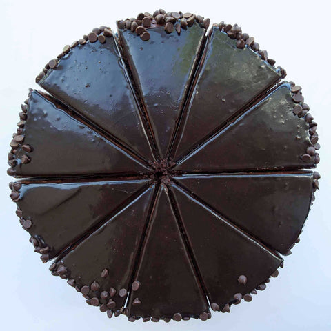 Mikes Pies BTYM 3 Layer Chocolate Cake - 10 Cut, 7.5 Pound -- 2 per case.
