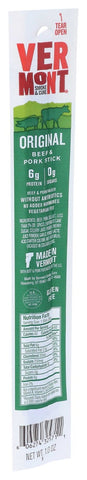 Vermont Smoke and Cure Original Beef and Pork Stick, 1 Ounce -- 24 per case