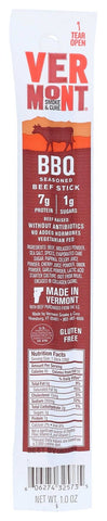 Vermont Smoke and Cure BBQ Real Stick, 1 Ounce -- 24 per case.