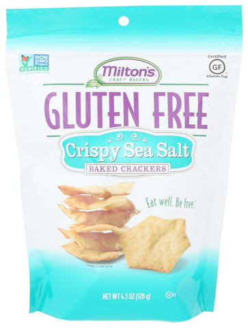 Miltons Crispy Sea Salt Cracker, 4.5 Ounce -- 12 per case.