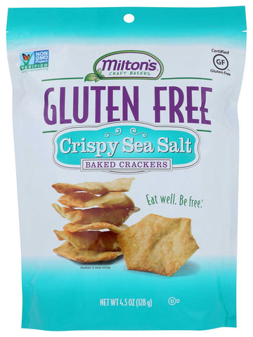 Miltons Crispy Sea Salt Cracker, 4.5 Ounce -- 12 per case.