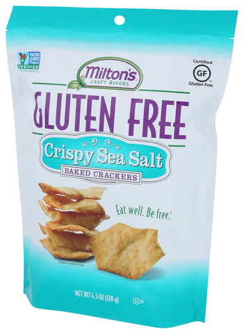 Miltons Crispy Sea Salt Cracker, 4.5 Ounce -- 12 per case.