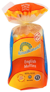 Kinnikinnick Foods Tapioca Rice English Muffin, 13.5 Ounce -- 6 per case.