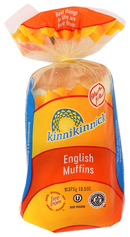 Kinnikinnick Foods Tapioca Rice English Muffin, 13.5 Ounce -- 6 per case.