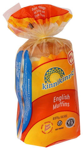 Kinnikinnick Foods Tapioca Rice English Muffin, 13.5 Ounce -- 6 per case.