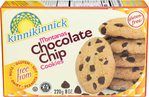 Kinnikinnick Foods Chocolate Chip Cookies, 8 Ounce -- 6 per case.