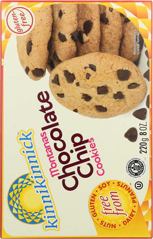 Kinnikinnick Foods Chocolate Chip Cookies, 8 Ounce -- 6 per case.