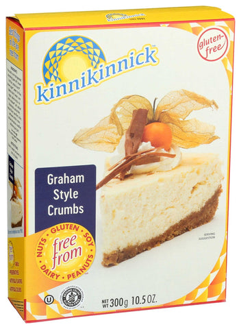 Kinnikinnick Foods Graham Style Cracker Crumb, 10.5 Ounce -- 6 per case.