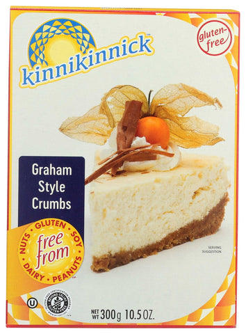 Kinnikinnick Foods Graham Style Cracker Crumb, 10.5 Ounce -- 6 per case.