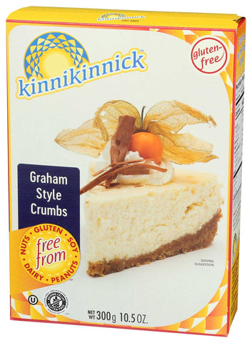 Kinnikinnick Foods Graham Style Cracker Crumb, 10.5 Ounce -- 6 per case.
