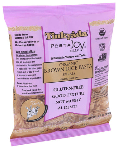 Tinkyada Organic Spiral Brown Rice Pasta, 12 Ounce -- 12 per case.