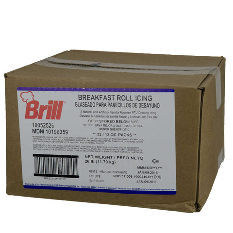 HC Brill Ready To Use Breakfast Roll Icing, 13 Ounce -- 32 per case.