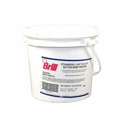 Brill Strawberry Buttercreme Frosting, 24 Pound