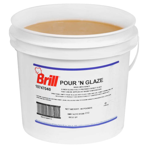 Brill Ready To Use Pour n Donut Glaze, 40 Pound.