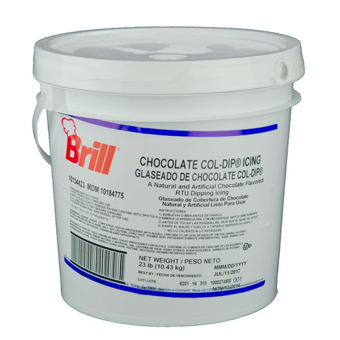 CSM Bakery Ready To Use Col Dip Chocolate Pastry Icing, 23 Pound.