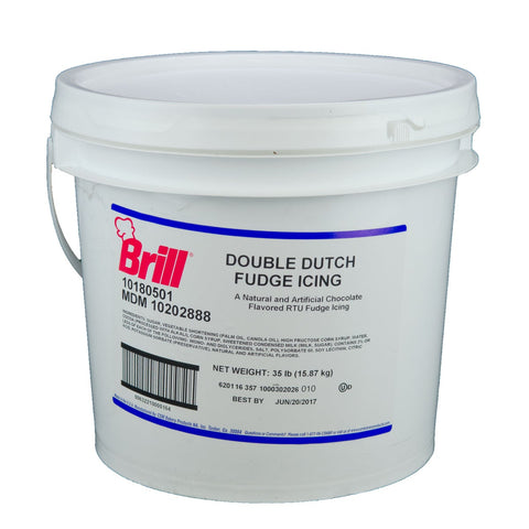 Brill Chocolate Double Dutch Fudge Icing, 35 Pound.