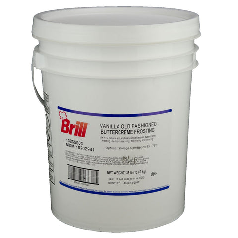 Brill Vanilla Old Fashioned Buttercreme Icing, 35 Pound.
