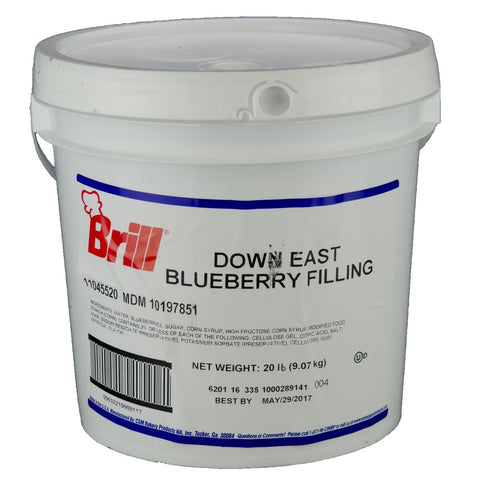 Brill Down East Blueberry Filling, 20 Pound.