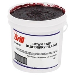 Brill Down East Blueberry Filling, 20 Pound.
