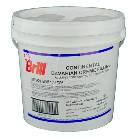 HC Brill Continental Bavarian Creme Filling, 20 Pound.