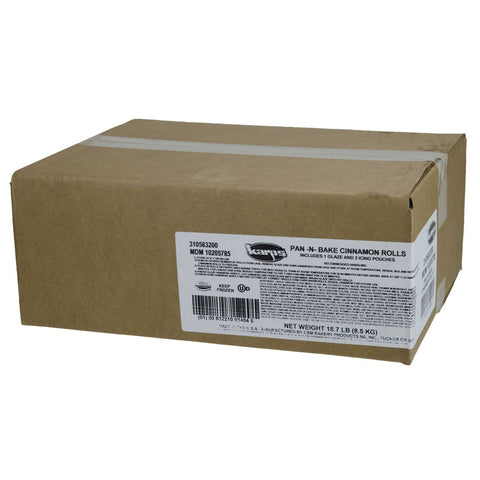 Karps Pan N Bake Cinnamon Roll with Icing and Glaze, 2 Ounce -- 120 per case.