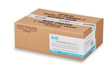 Brill Sugared Apple Strudel, 16 Ounce -- 20 per case