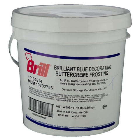 Brill Blue Decorating Icing, 14 Pound.