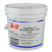 Brill Red Transmart Decorating Icing, 14 Pound Pail.