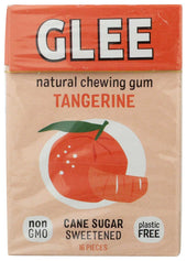 Glee Gum Natural Tangerine Chewing Gum - 16 count per pack -- 12 packs per case