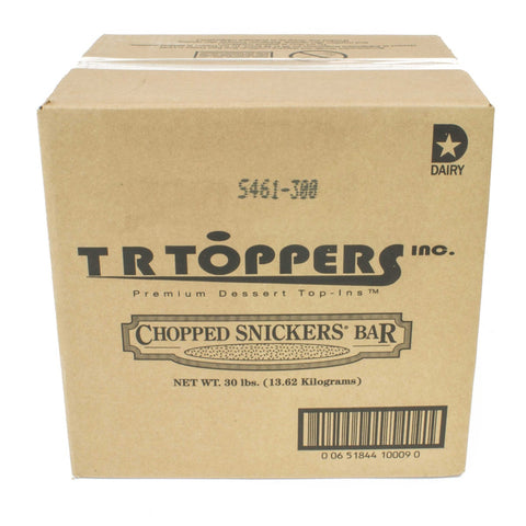 T.R. Toppers Snickers Chopped Topping, 30 Pound.