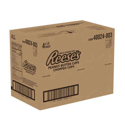 Reeses Peanut Butter Chopped Cups Candy, 5 Pound -- 4 per case