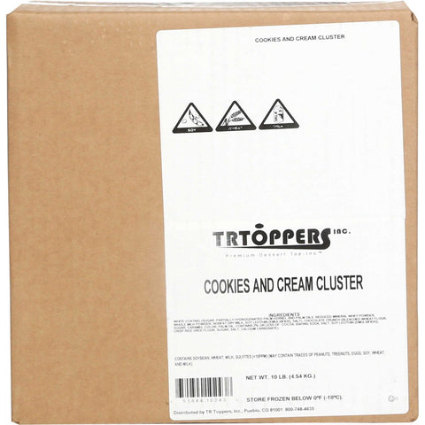 TR Toppers Cookies N Cream Clusters Scrapple, 10 Pound.