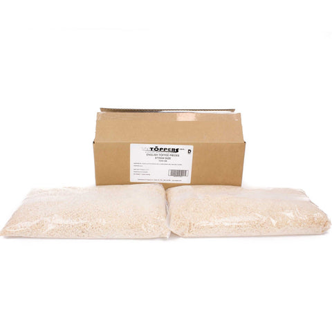 TR Toppers Straw Size English Toffee Pieces, 5 Pound -- 2 per case.