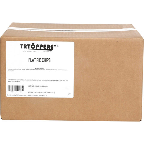 TR Toppers Flat Pie Chips, 10 Pound.