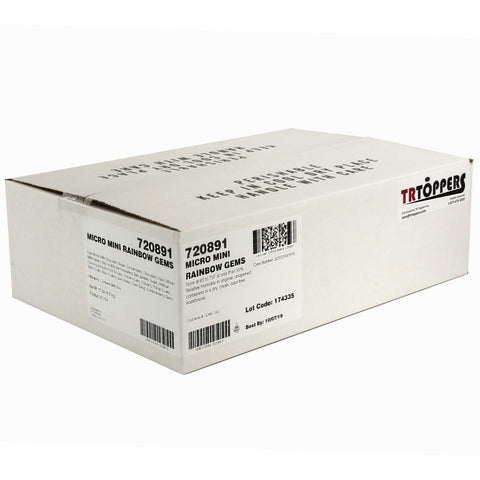 TR Toppers Milk Chocolate Micro Mini Gems, 15 Pound.