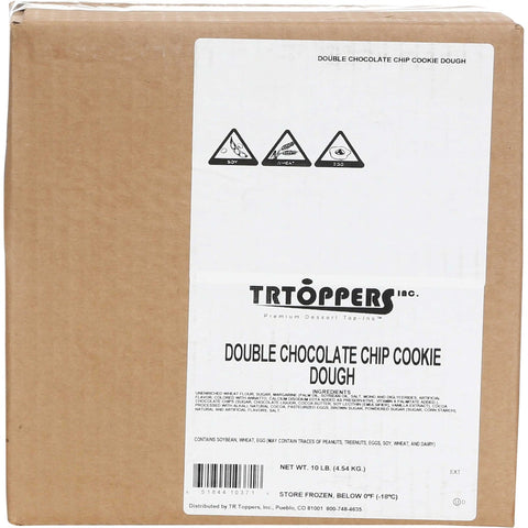 TR Toppers Double Chocolate Cookie Dough, 10 Pound Box.