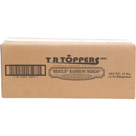 TR Toppers Rainbow Nerds, 5 Pound -- 2 per case.