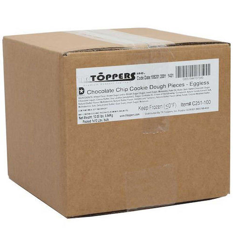 T.R. Toppers Chocolate Chip Cookie Dough Pieces, 10 Pound