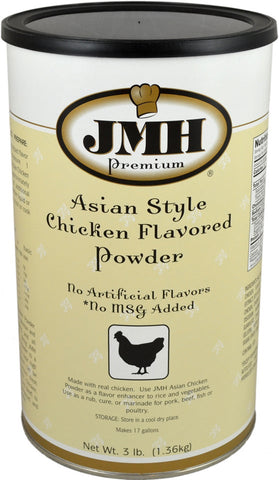 JMH Asian Style No Msg Chicken Flavored Soup Base Powder, 3 Pound -- 6 per case.