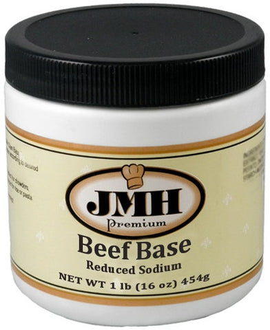 JMH Premium Reduced Sodium Beef Base, 1 Pound -- 12 per case.