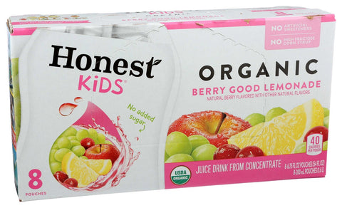 Honest Kids Berry Good Lemonade Juice Drink, 6.75 Fluid Ounce -- 32 per case