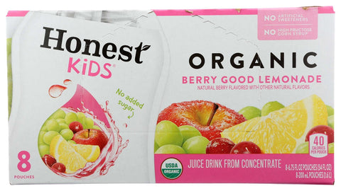 Honest Kids Berry Good Lemonade Juice Drink, 6.75 Fluid Ounce -- 32 per case