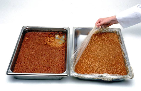 M and Q Packaging Corp PanSaver Hotel Ovenable Pan Liner - Medium and Shallow, 34 x 12 inch -- 100 per case.