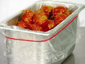 M and Q Packaging Corp PanSaver Third and Quarter Ovenable Pan Liner - Medium and Deep, 19 x 14 inch -- 100 per case.